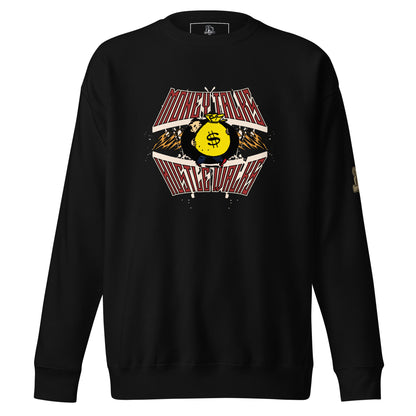 Money Talks-Hustle Walks Premium Sweatshirt