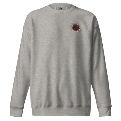 Grow into a Rose Embroidered Premium Sweatshirt