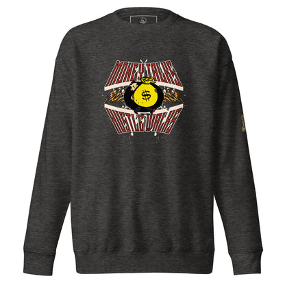 Money Talks-Hustle Walks Premium Sweatshirt