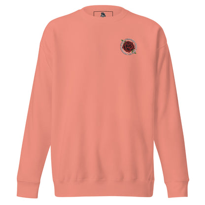 Grow into a Rose Embroidered Premium Sweatshirt