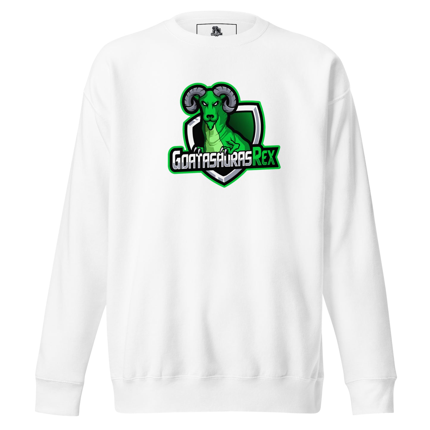 GOATASAURAS REX Signature Green Premium Sweatshirt