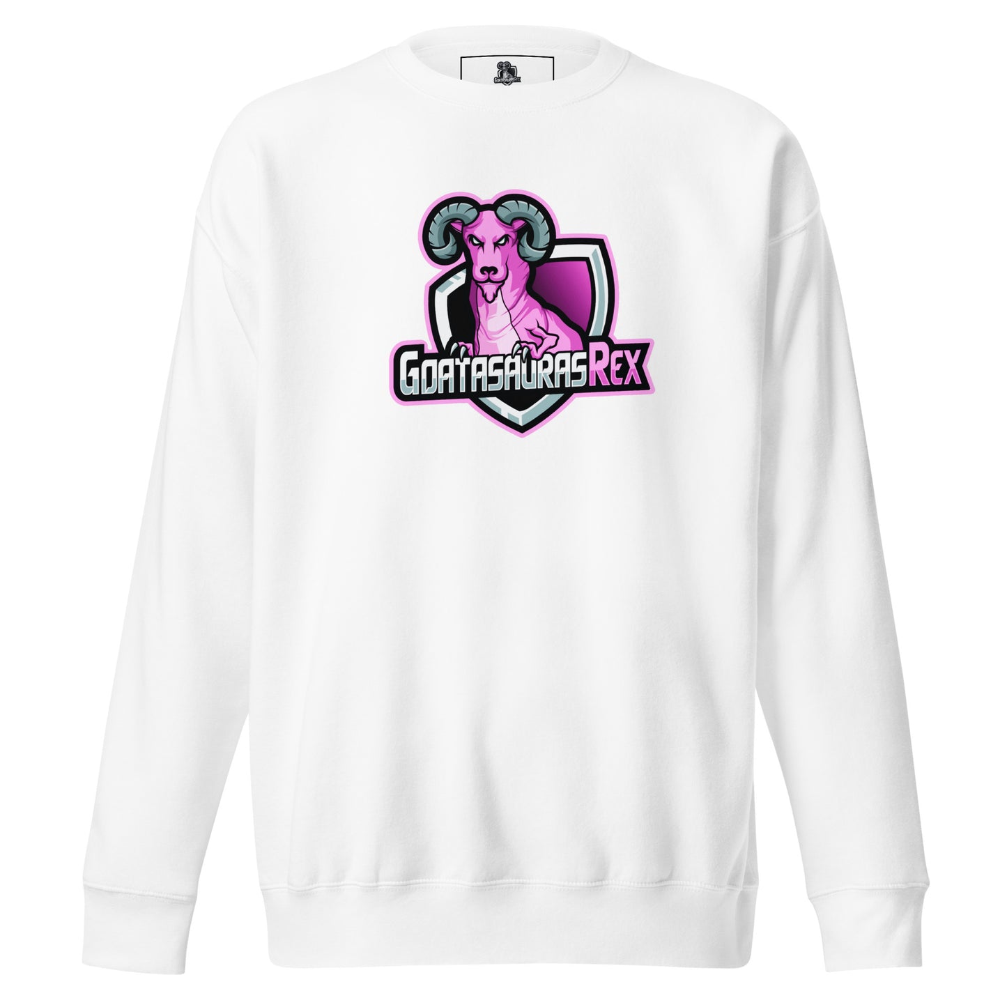 GOATASAURAS REX Pink Premium Sweatshirt