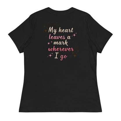 My Heart Leaves A Mark Women's Relaxed Tee