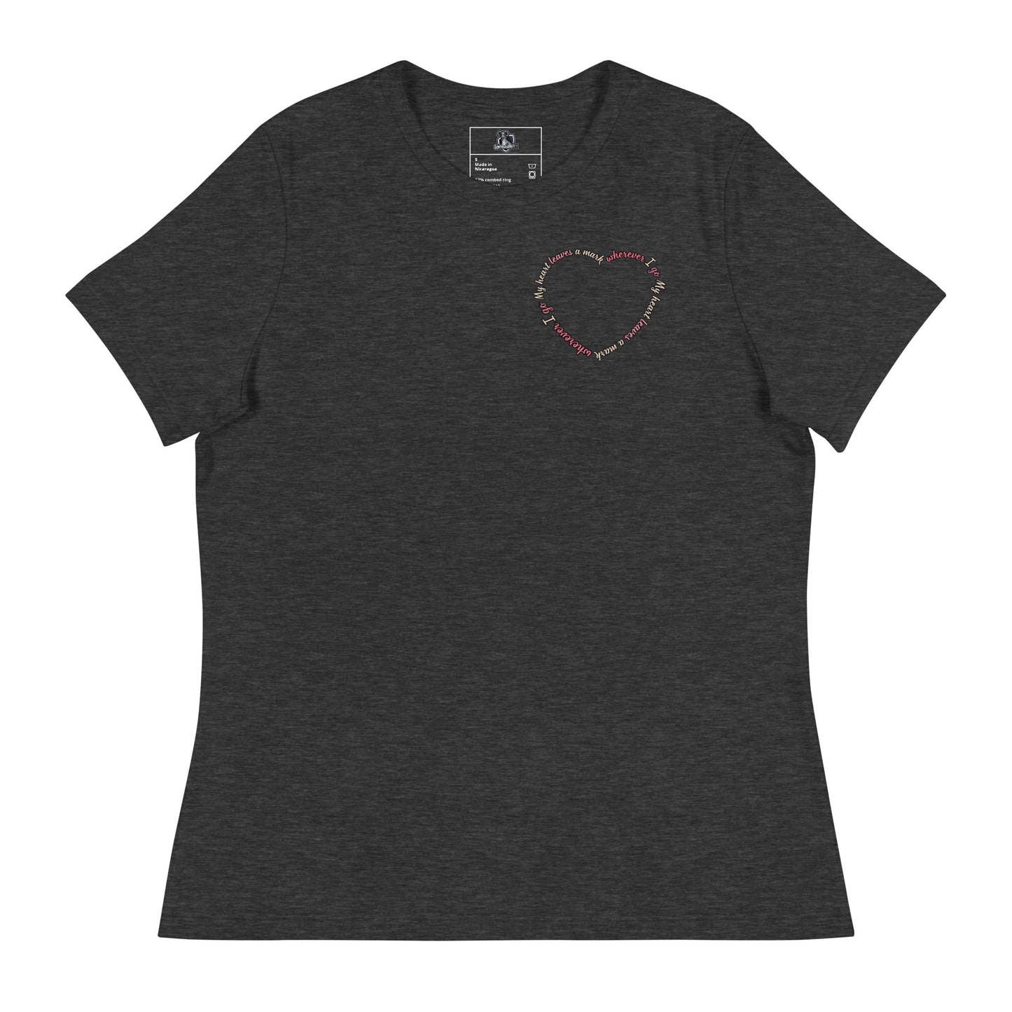 My Heart Leaves A Mark Women's Relaxed Tee