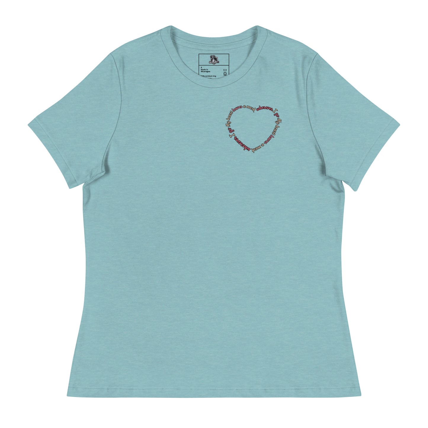 My Heart Leaves A Mark Women's Relaxed Tee