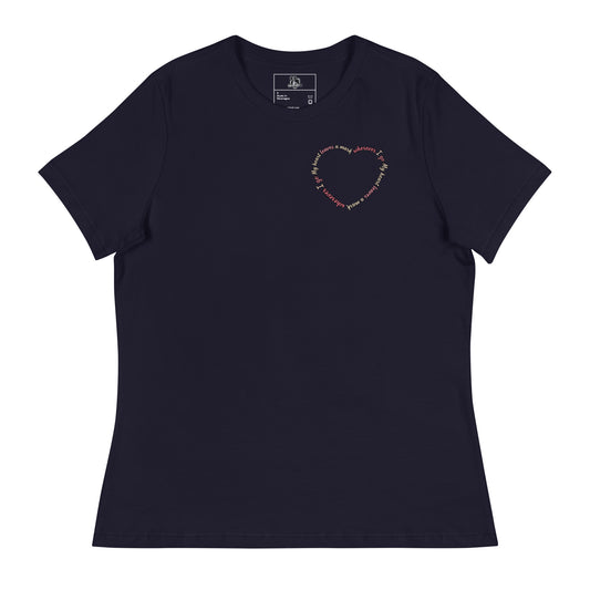 My Heart Leaves A Mark Women's Relaxed Tee