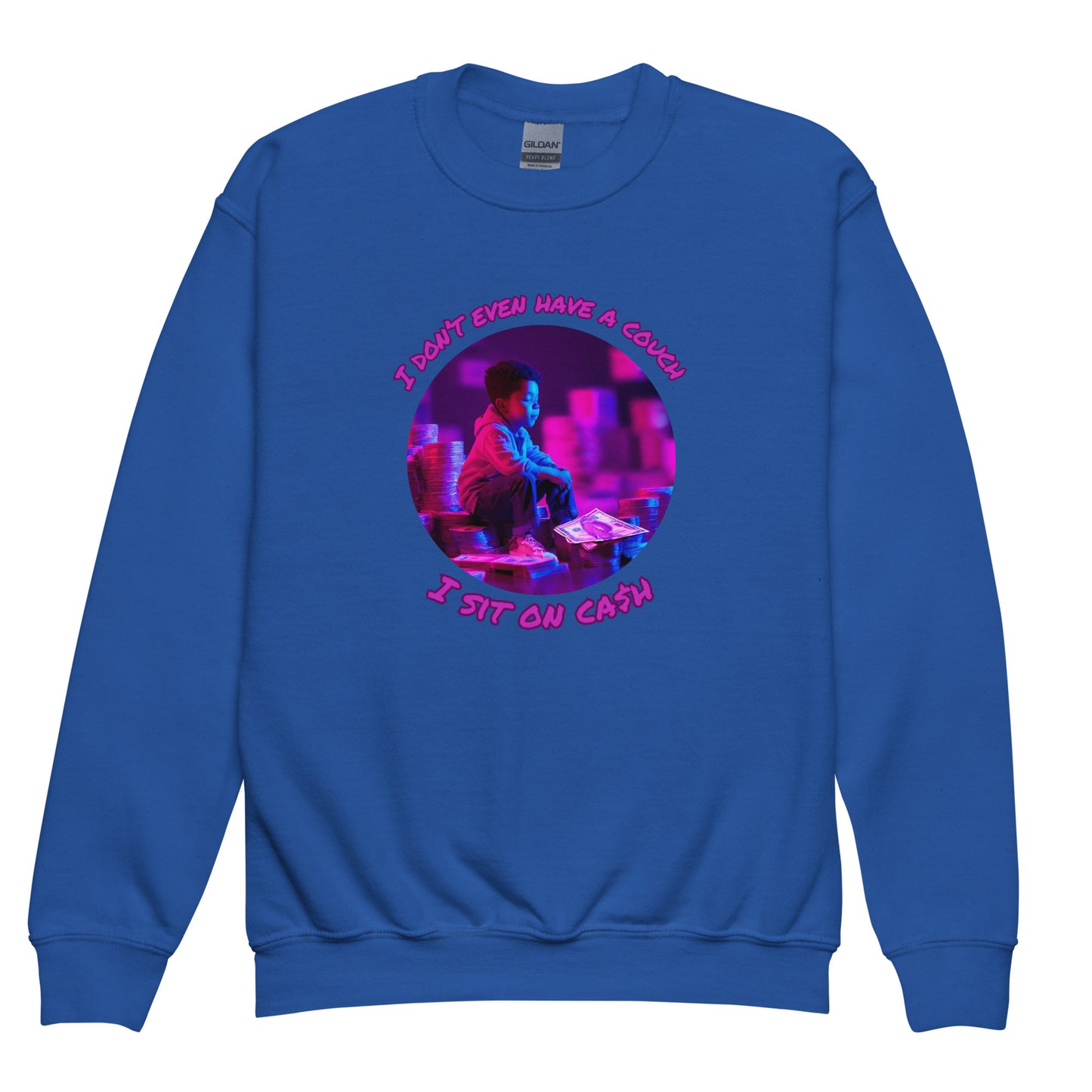 Youth Ca$h Couch crewneck sweatshirt